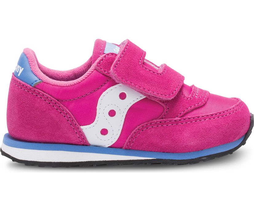 Saucony Baby Jazz Hook & Loop Sneakers Kinderen Roze Wit | HWI678259