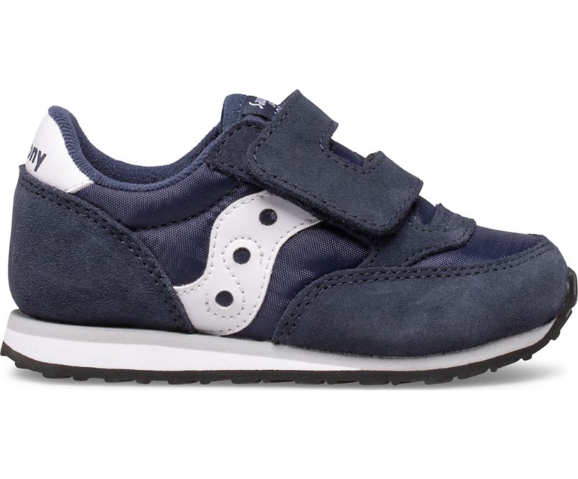 Saucony Baby Jazz Hook & Loop Sneakers Kinderen Donkerblauw Wit | MEP847536