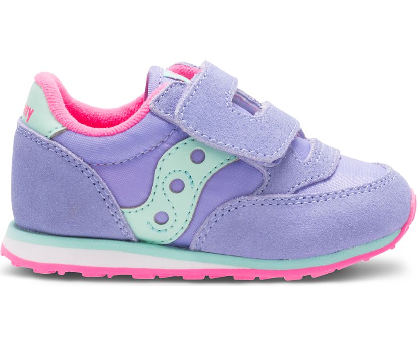 Saucony Baby Jazz Hook & Loop Sneakers Kinderen Paars Mintgroen | PKA329864