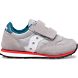 Saucony Baby Jazz Hook & Loop Sneakers Kinderen Grijs Blauw Rood | RNU732609