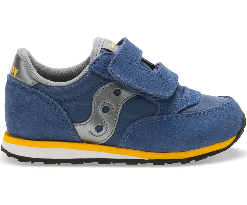 Saucony Baby Jazz Hook & Loop Sneakers Kinderen Blauw Grijs | UVI280713