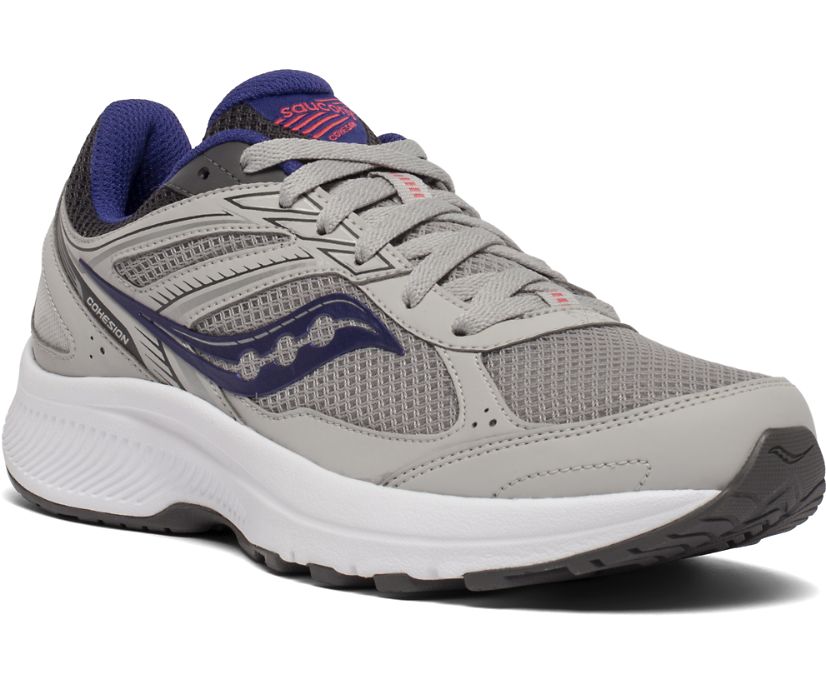 Saucony Cohesion 14 Hardloopschoenen Dames Grijs Paars | 194-PWOGZB