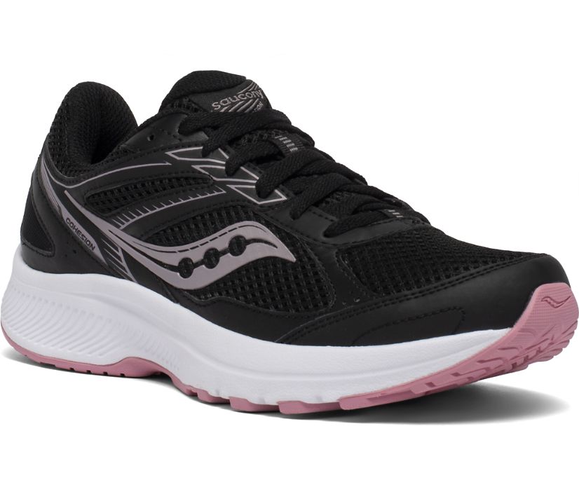 Saucony Cohesion 14 Hardloopschoenen Dames Zwart Roze | 970-VDQBXI