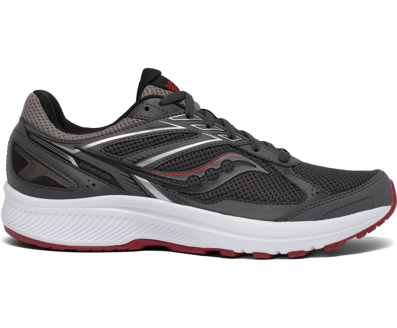 Saucony Cohesion 14 Hardloopschoenen Heren Grijs Rood | QSD530926