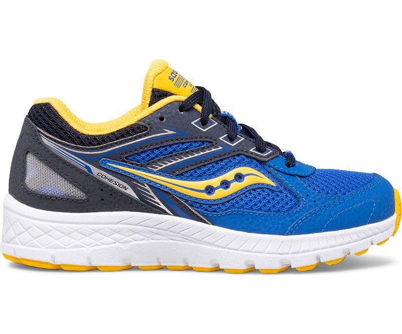 Saucony Cohesion 14 Kanten Sneakers Kinderen Blauw Geel | SWC472108