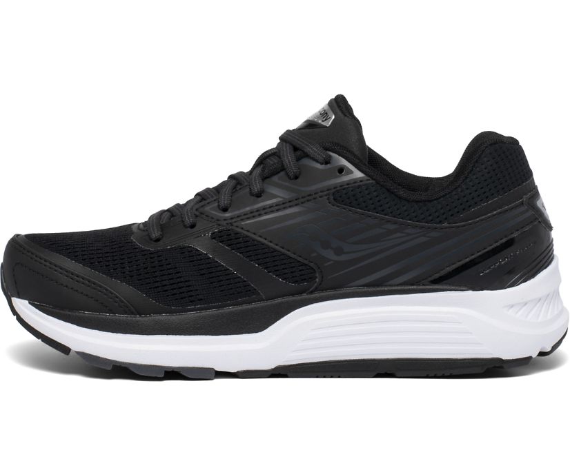 Saucony Echelon 8 Brede Hardloopschoenen Dames Zwart Wit | MRI302479