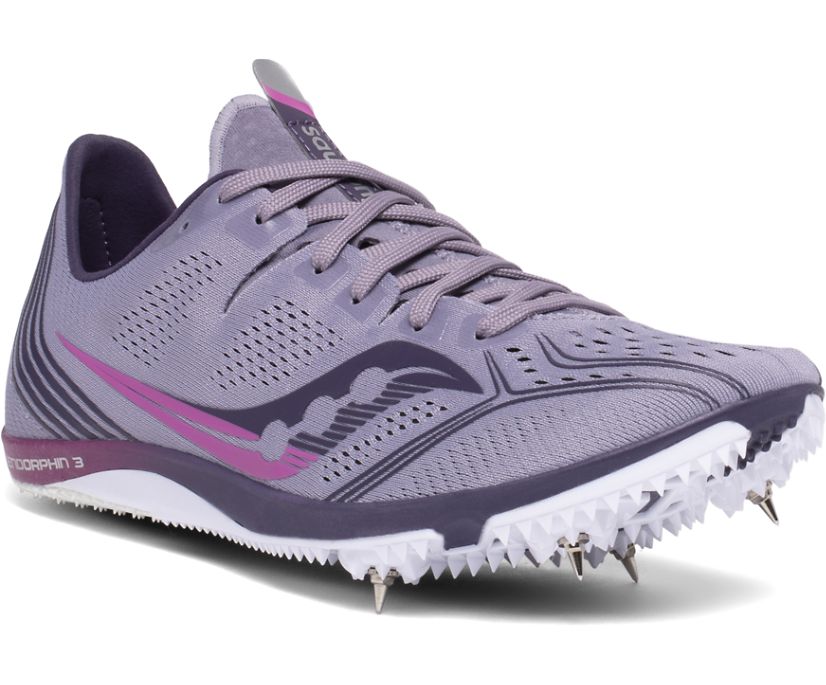 Saucony Endorphin 3 Hardloopschoenen Dames Paars | UPJ203854