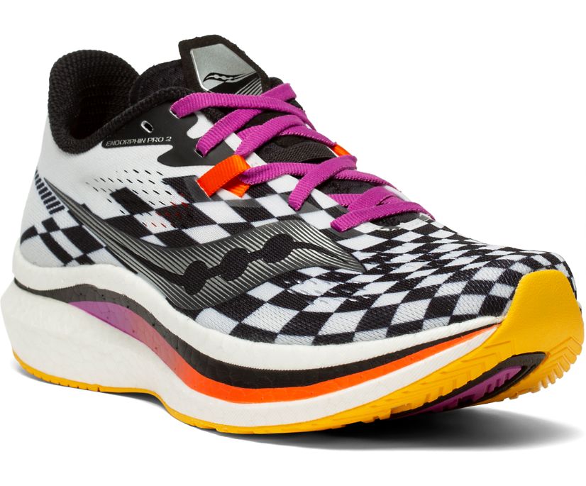 Saucony Endorphin Pro 2 Hardloopschoenen Dames Lichtgrijs Zwart | SZW039852