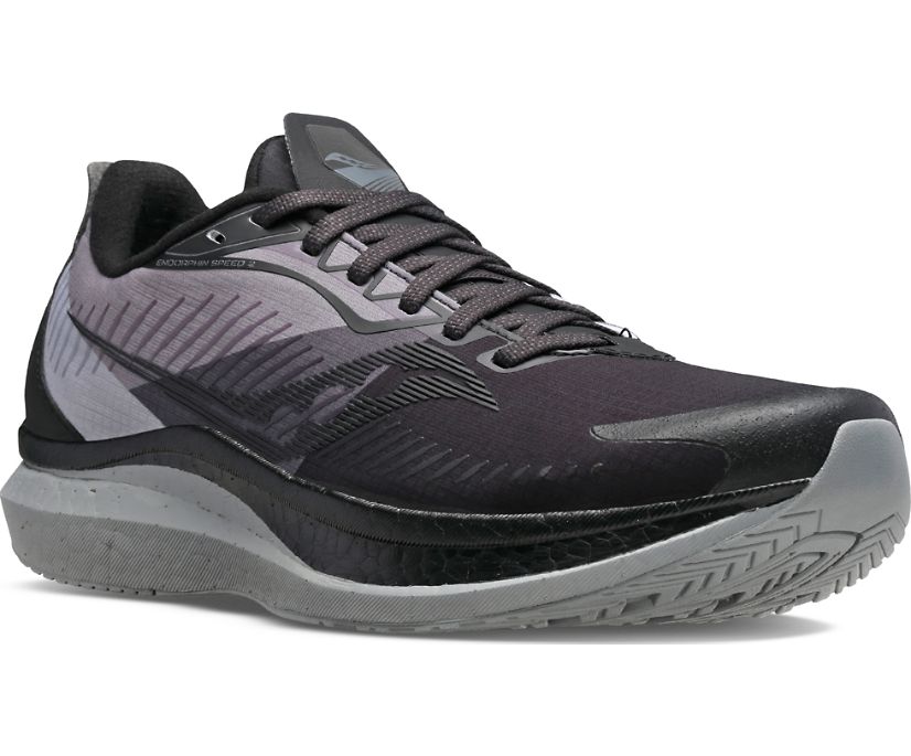 Saucony Endorphin Speed 2 Runshield Hardloopschoenen Dames Zwart Grijs | JXP346578