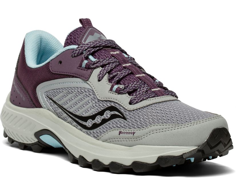 Saucony Excursion Tr15 Trailrunning Schoenen Dames Bordeaux Grijs | 591-JGMYLZ