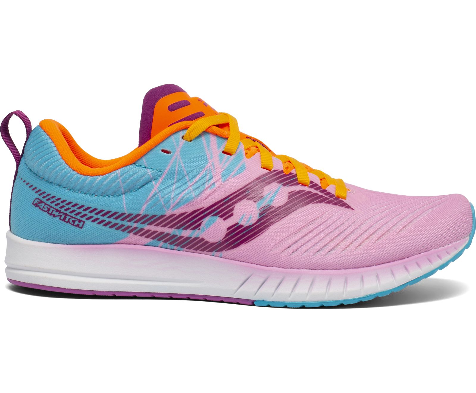 Saucony Fastwitch 9 Hardloopschoenen Dames Roze Blauw Oranje | STL543169