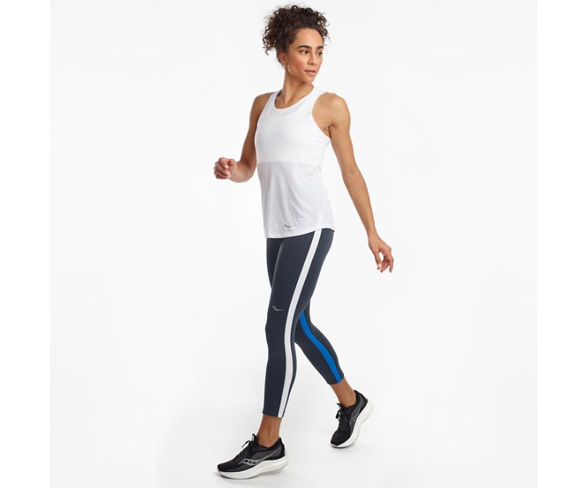 Saucony Fortify Crop Broek Dames Blauw | IJC104632