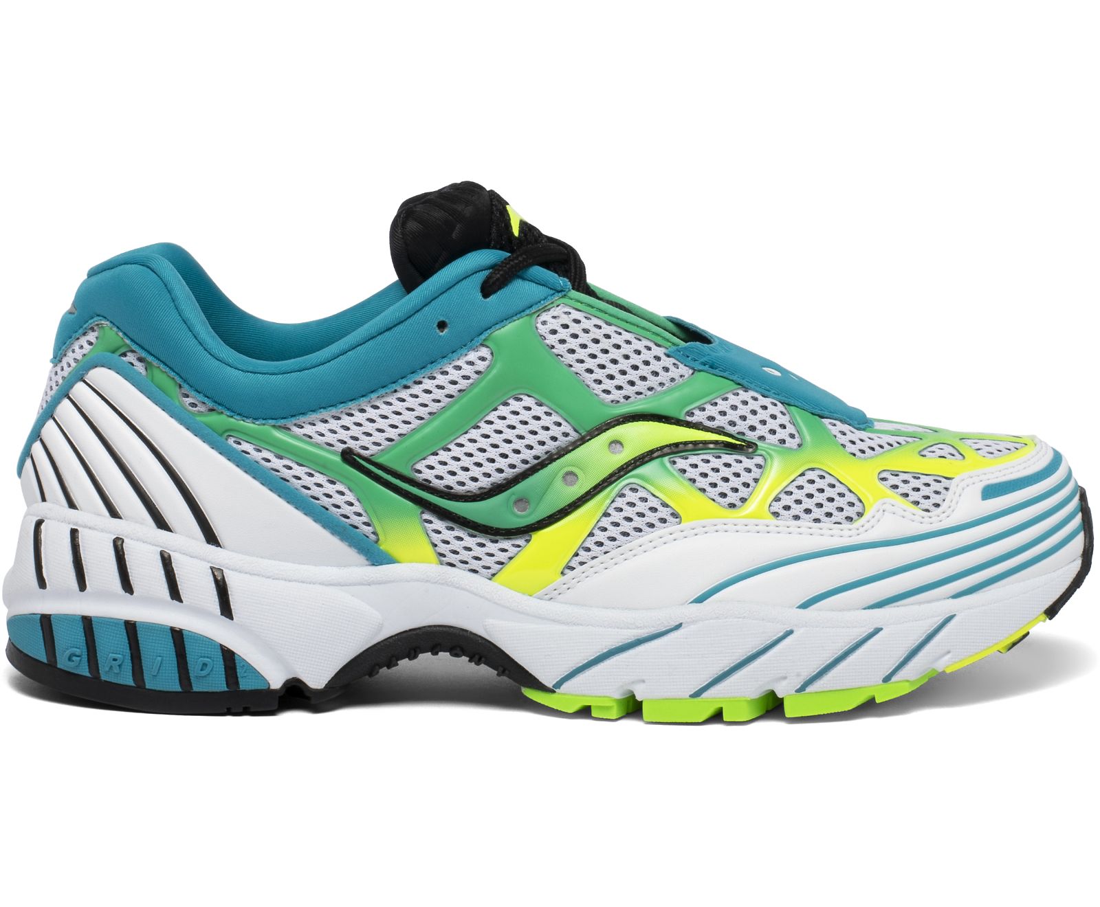 Saucony Grid Web Originals Dames Wit Geel Turquoise | YFI953864