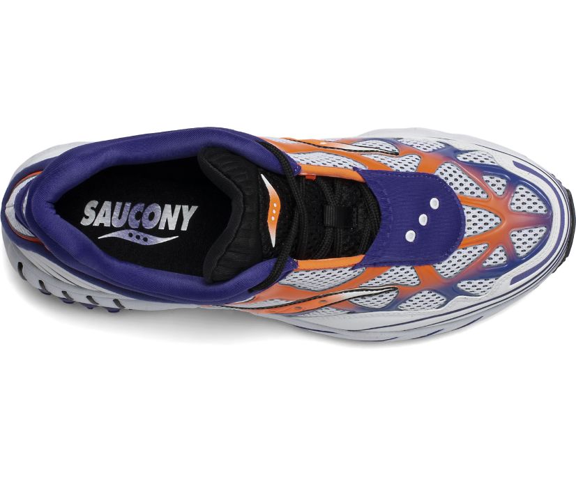 Saucony Grid Web Originals Dames Wit Oranje Paars | XFC196582