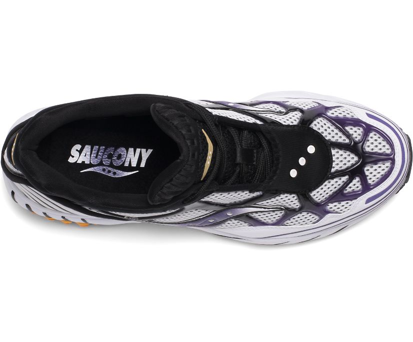 Saucony Grid Web Originals Dames Wit Paars Geel | HVJ697852