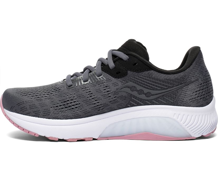 Saucony Guide 14 Brede Hardloopschoenen Dames Grijs Roze | JNK015867