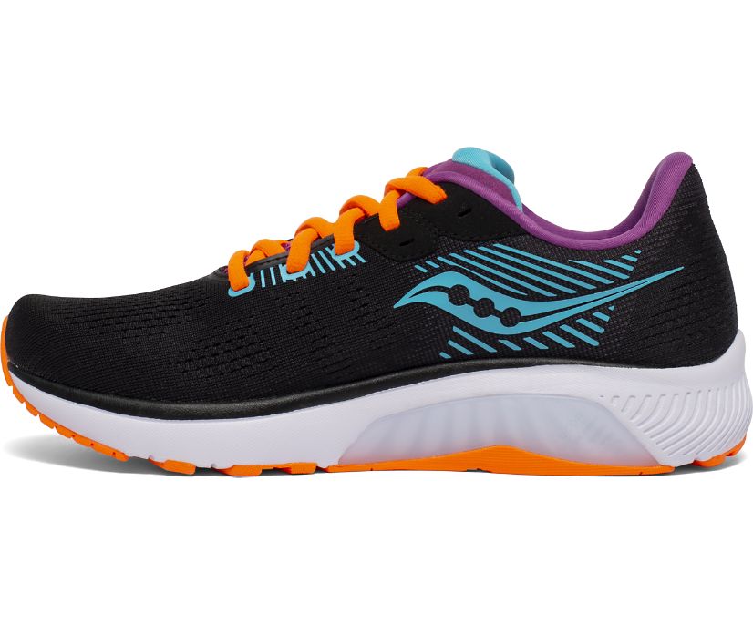 Saucony Guide 14 Hardloopschoenen Dames Zwart Oranje | XSH738465