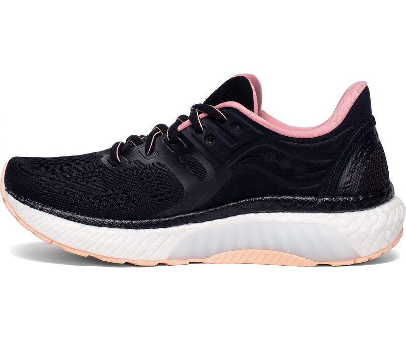 Saucony Hurricane 23 Hardloopschoenen Dames Zwart Roze | UTA367195