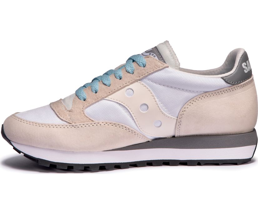 Saucony Jazz 81 Originals Dames Wit Khaki Grijs | YWX419728