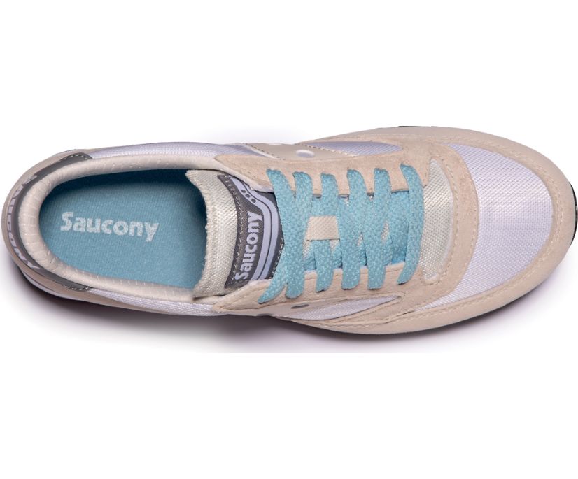 Saucony Jazz 81 Originals Dames Wit Khaki Grijs | YWX419728