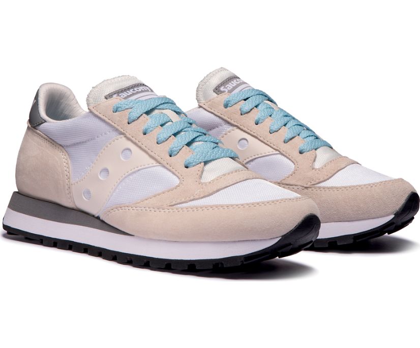 Saucony Jazz 81 Originals Dames Wit Khaki Grijs | YWX419728