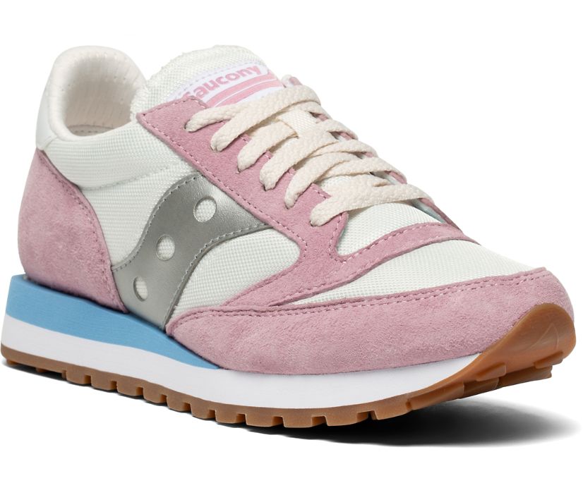 Saucony Jazz 81 Originals Dames Wit Roze Grijs | SJN734981