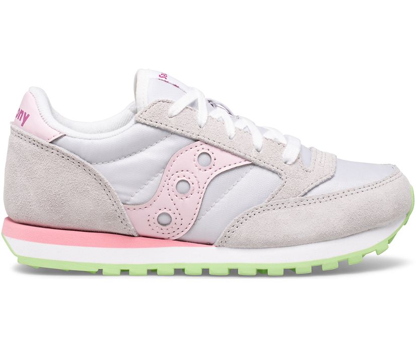 Saucony Jazz Original Sneakers Kinderen Grijs Roze Groen | DQF750364