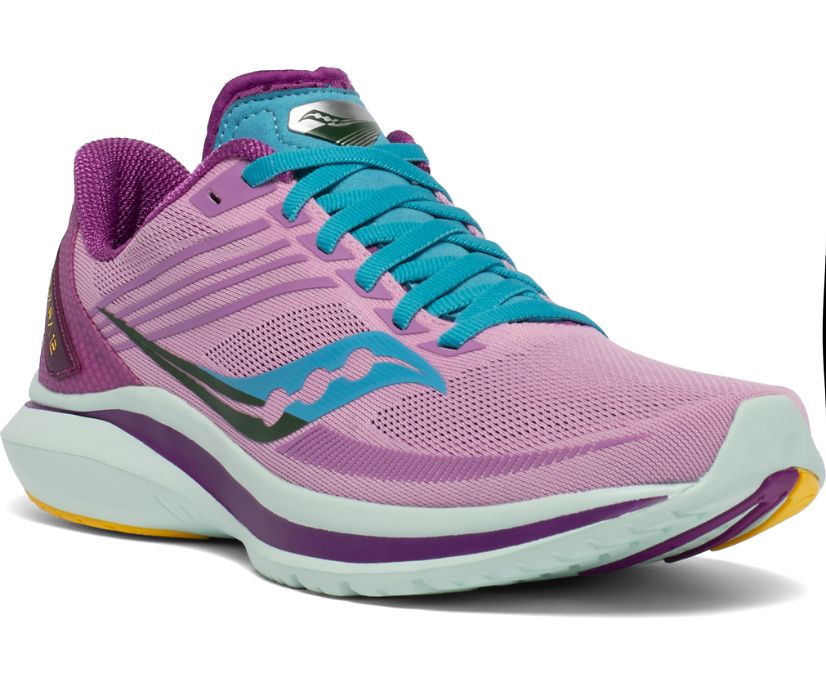 Saucony Kinvara 12 Hardloopschoenen Dames Roze Blauw | DYM175803