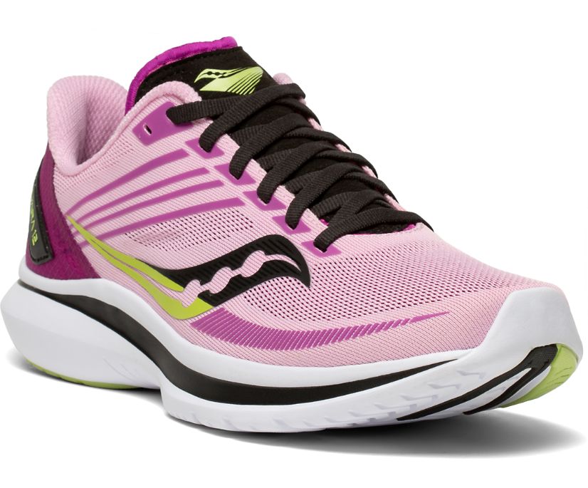 Saucony Kinvara 12 Hardloopschoenen Dames Roze Zwart | ONS819726