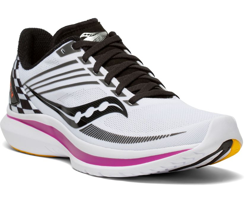 Saucony Kinvara 12 Hardloopschoenen Dames Wit Zwart | WRN793215