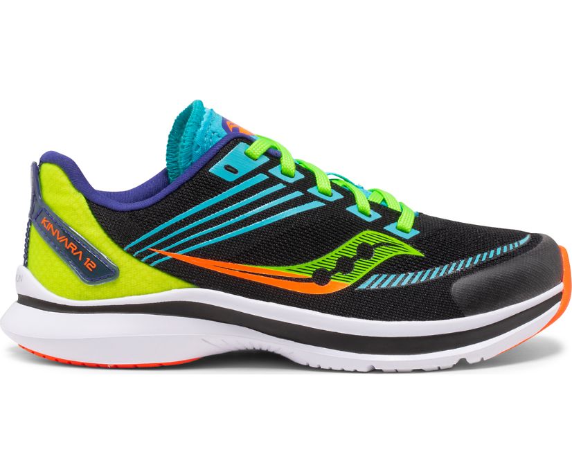 Saucony Kinvara 12 Sneakers Kinderen Zwart Groen | OWU013896