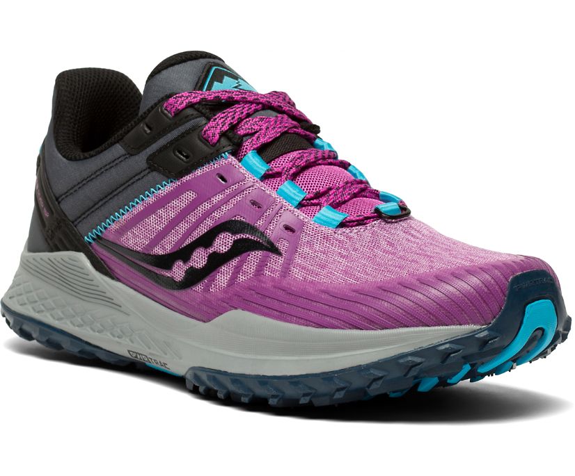 Saucony Mad River Tr 2 Trailrunning Schoenen Dames Paars Grijs | 069-UOEMPT