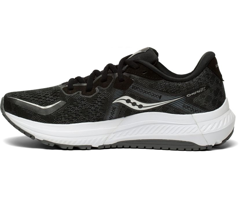 Saucony Omni 20 Brede Hardloopschoenen Dames Zwart Wit | BCG403281