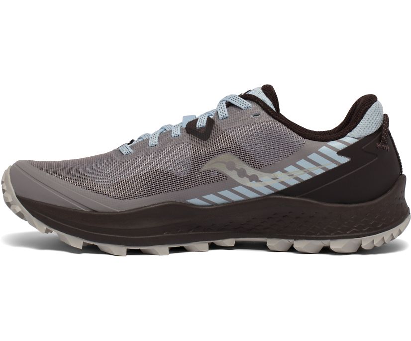 Saucony Peregrine 11 Trailrunning Schoenen Dames Grijs Turquoise | 052-IFRGTJ