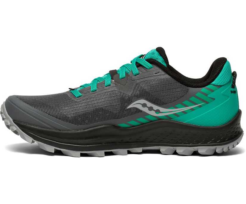 Saucony Peregrine 11 Trailrunning Schoenen Dames Grijs Lichtturquoise | 386-CLMNJE