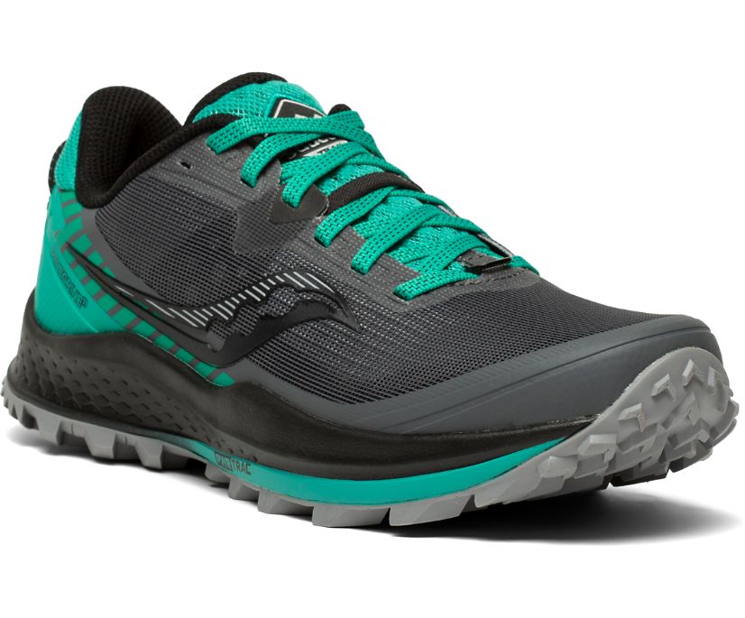 Saucony Peregrine 11 Trailrunning Schoenen Dames Grijs Lichtturquoise | 386-CLMNJE