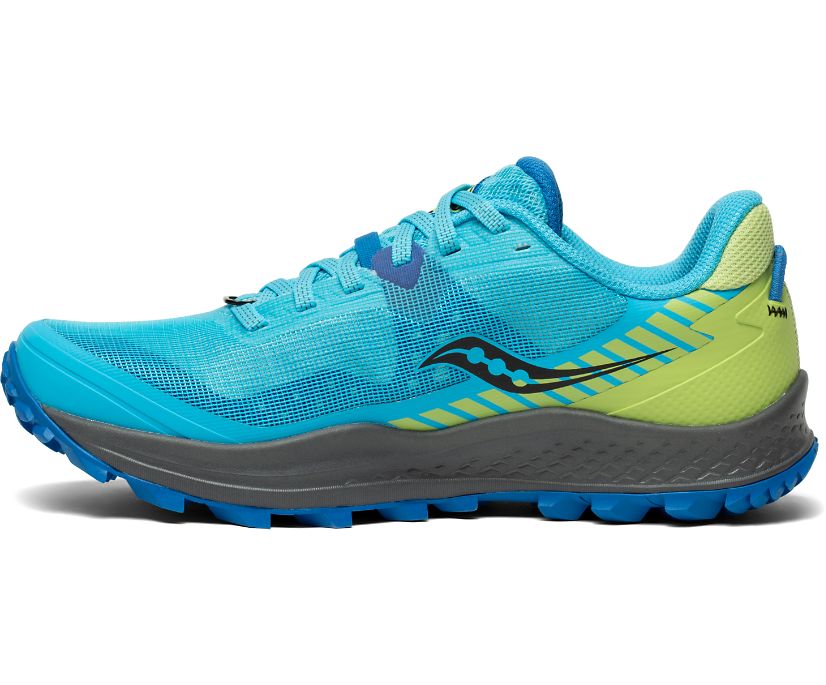 Saucony Peregrine 11 Trailrunning Schoenen Dames Blauw Groen | 635-RWBMUN