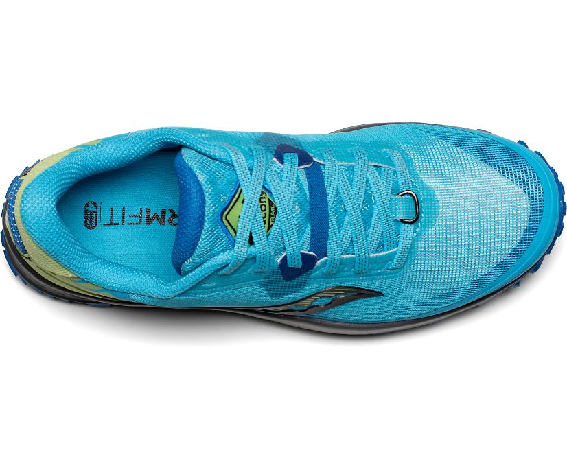 Saucony Peregrine 11 Trailrunning Schoenen Dames Blauw Groen | 635-RWBMUN