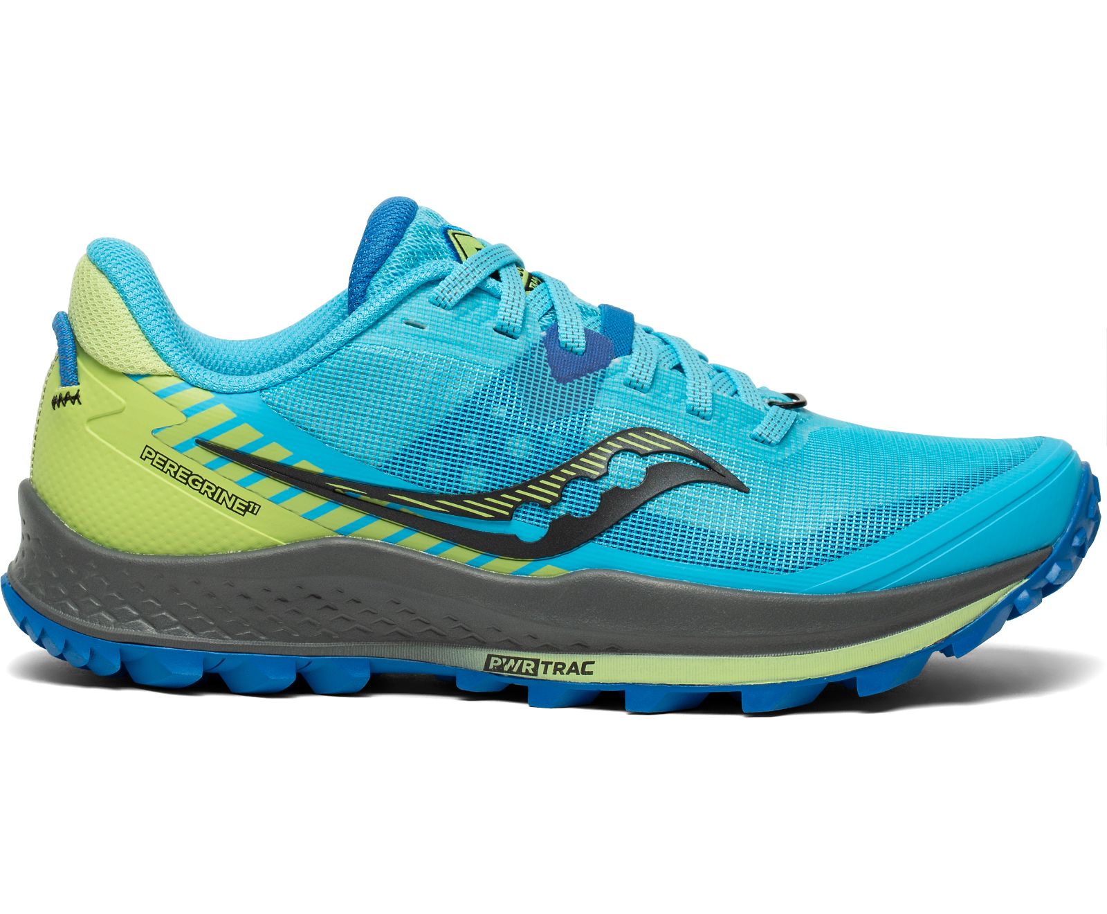 Saucony Peregrine 11 Trailrunning Schoenen Dames Blauw Groen | 635-RWBMUN