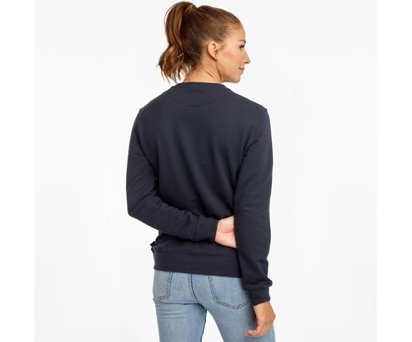 Saucony Rested Crewneck Overhemd Dames Donkerblauw | 584-WZTUHY