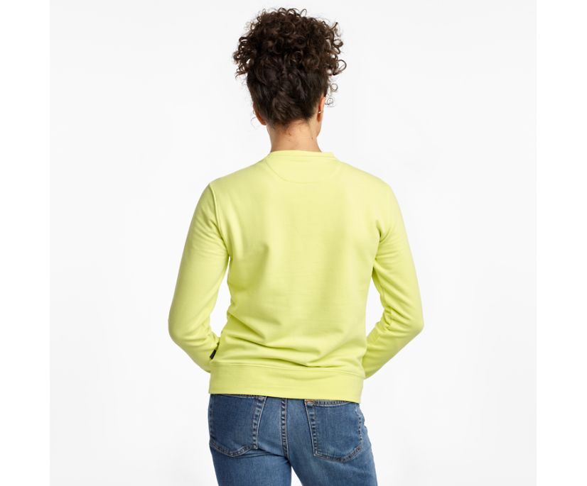 Saucony Rested Crewneck Overhemd Dames Lichtgroen | 865-RUQZYF