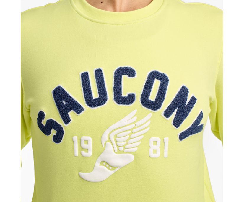 Saucony Rested Crewneck Overhemd Dames Lichtgroen | 865-RUQZYF