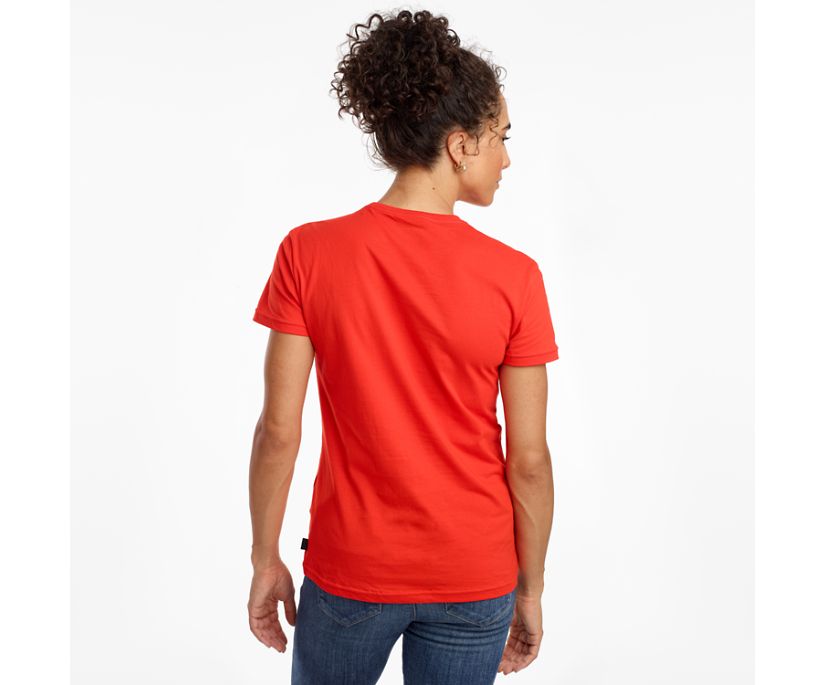 Saucony Rested Kort Sleeve Overhemd Dames Rood | 850-LUKDQT