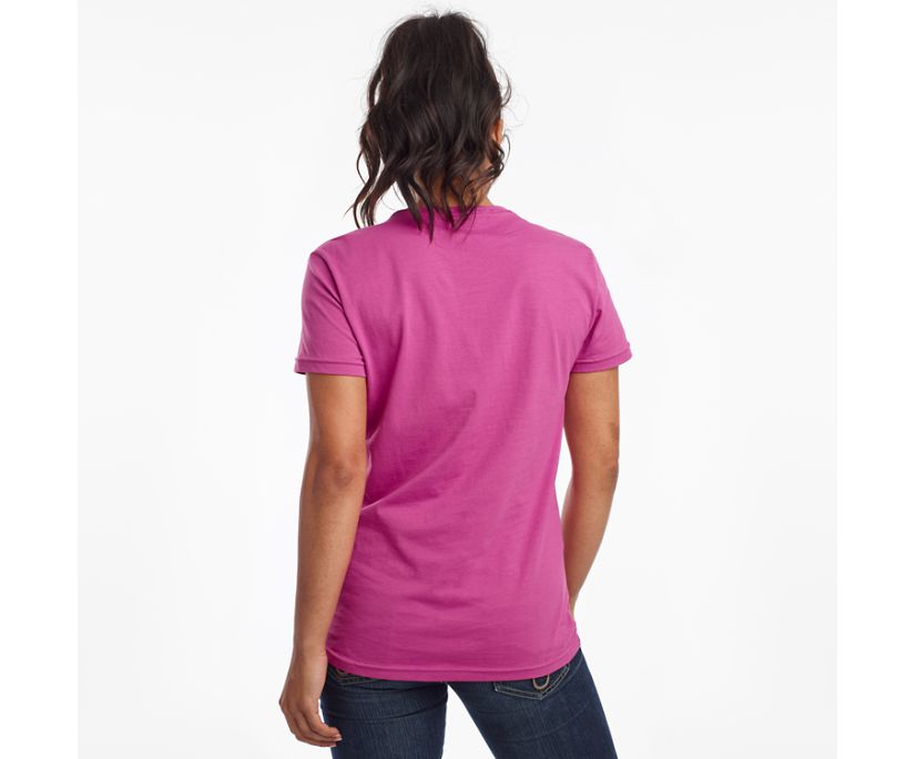 Saucony Rested Kort Sleeve Overhemd Dames Paars | 903-BHGNJD