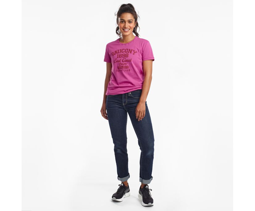 Saucony Rested Kort Sleeve Overhemd Dames Paars | 903-BHGNJD