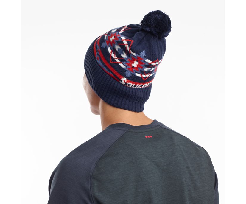 Saucony Rested Pom Beanies Dames Blauw | NQL719854