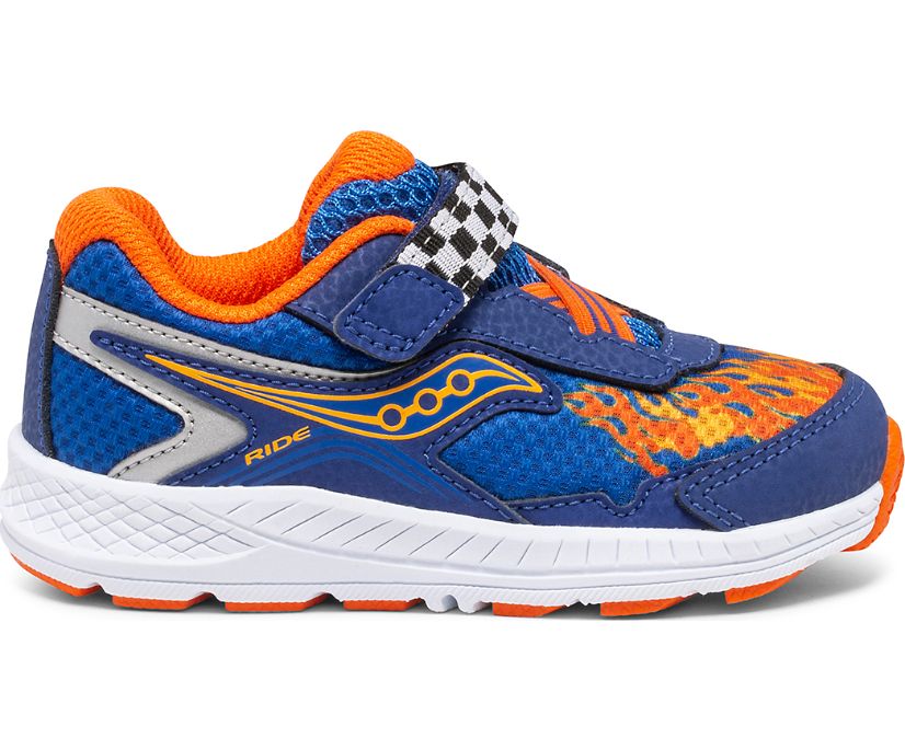 Saucony Ride 10 Jr. Sneakers Kinderen Blauw Oranje | OPV596432