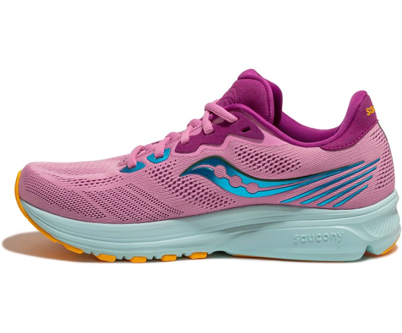 Saucony Ride 14 Hardloopschoenen Dames Roze Paars | QUA265847