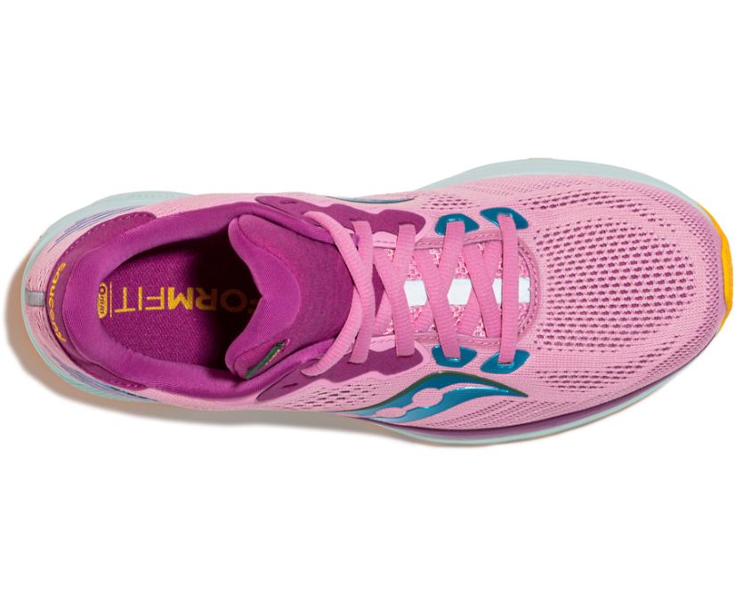 Saucony Ride 14 Hardloopschoenen Dames Roze Paars | QUA265847