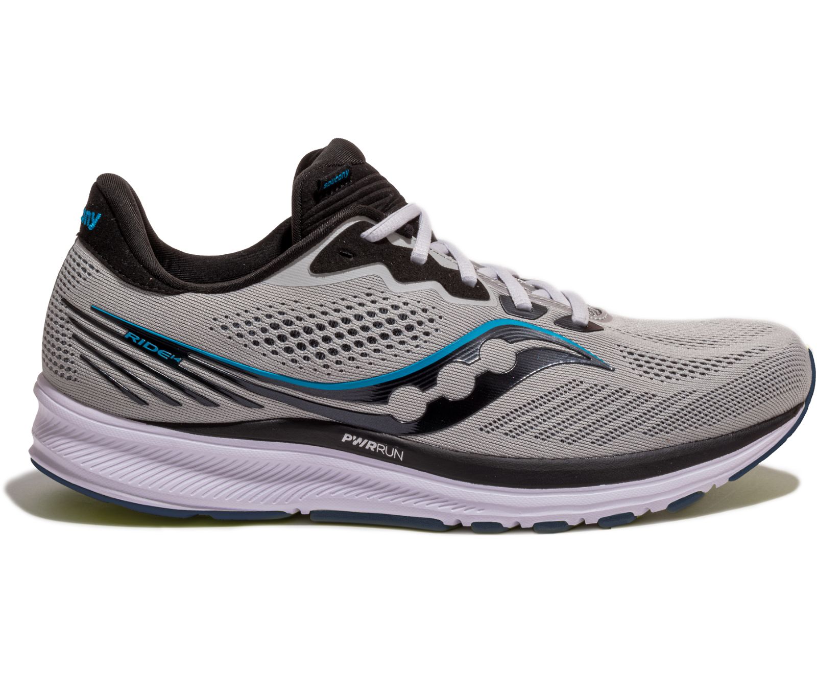 Saucony Ride 14 Hardloopschoenen Heren Grijs Zwart | EBA459823